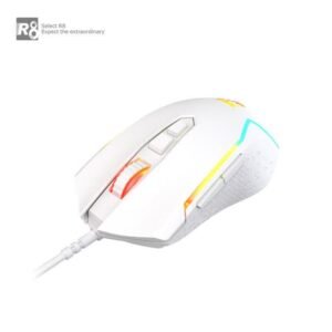 R8 7D Wired Gaming Mouse RGB Lighting (G203) - White