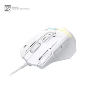 R8 - 8D Wired Gaming Mouse RGB Lighting (G208) White