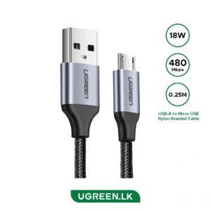 UGREEN 0.25 Meter USB to Micro Cable