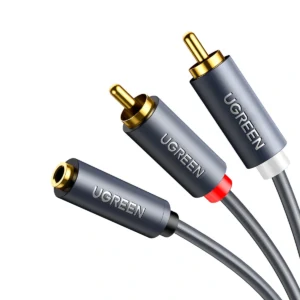 UGREEN 1 Meter 3.5mm Female to 2 RCA Male Audio Cable