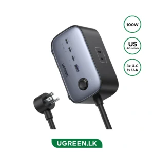 UGREEN 100W DigiNest Pro Power Adapter With US Pin Plug 1.8 Meter Cable