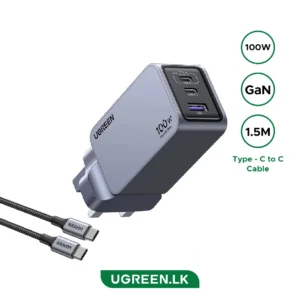 UGREEN 100W Nexode Pro GaN Fast Charger With Type-c to Type-c Cable
