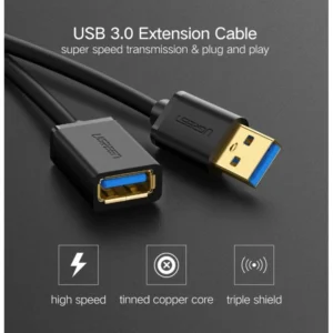 UGREEN 3 Meter USB 3.0 Extension Male Cable