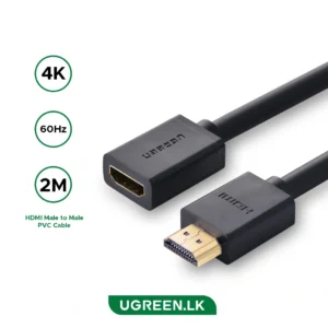UGREEN 2 Meter 4K@60hz HDMI Male to Female Extension Cable