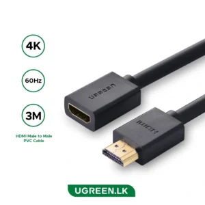 UGREEN 3 Meter 4K@60Hz HDMI Male to Female Extension Cable