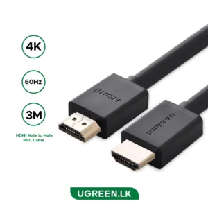 UGREEN 3 Meter 4K@60Hz HDMI Male to Male Cable