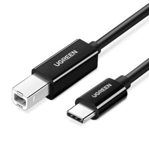 UGREEN 2Meter USB-C to USB-B 2.0 Printer Cable 2Meter (Black)