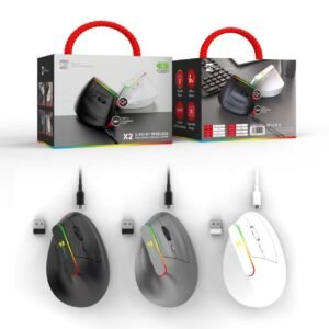 R8 - 6D Wireless 2.4G&Bluetooth Rechargeable Mouse