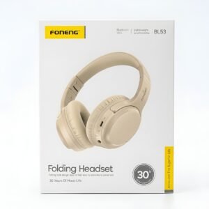 Folderble Bluetooth Headset (Beige) | BL 53